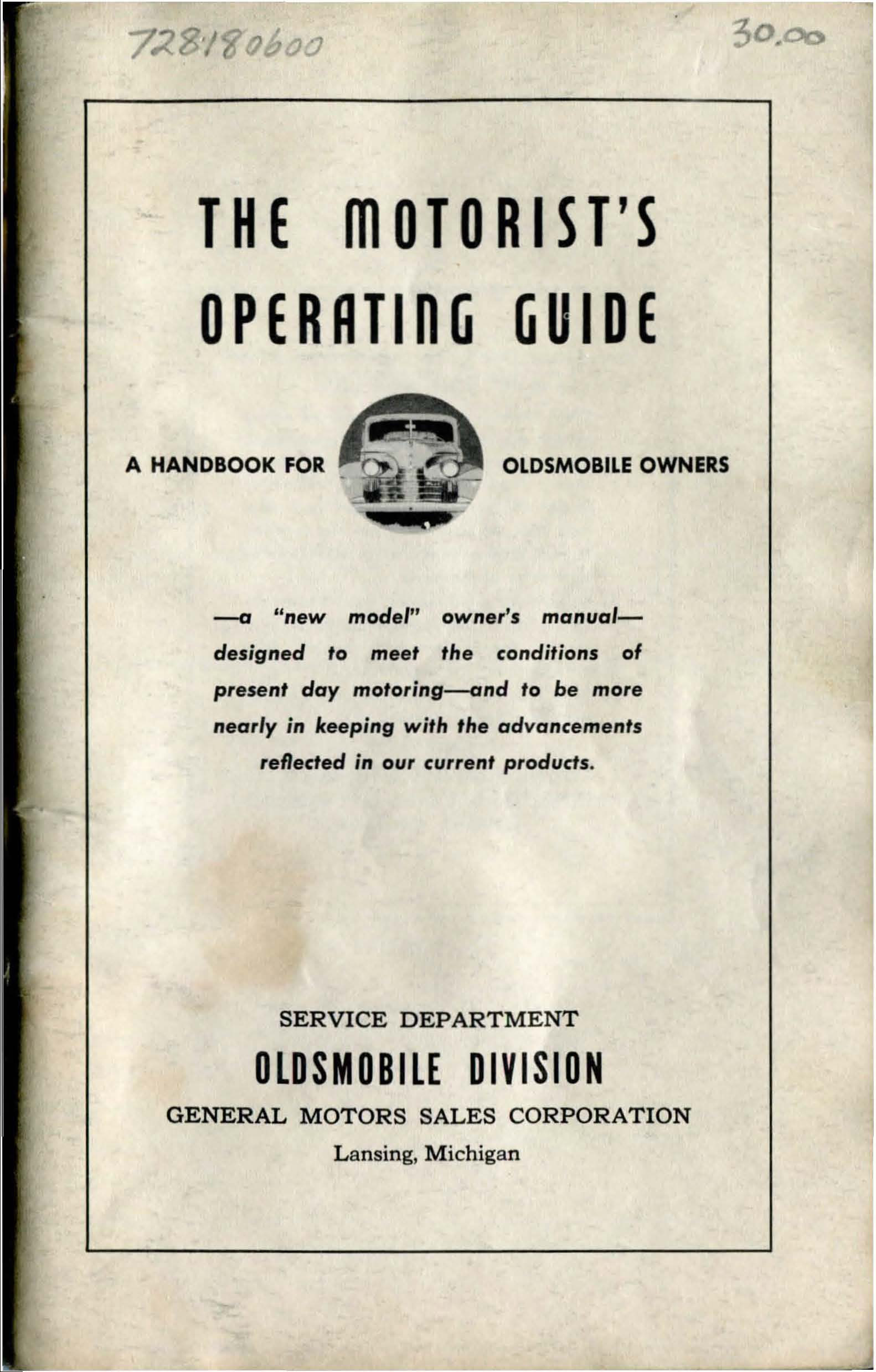 Directory Index: Oldsmobile/1940 Oldsmobile/1940_Oldsmobile_Operating_Guide